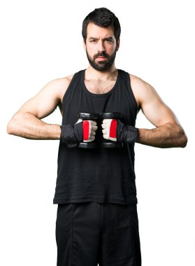 Adam izole arka plan