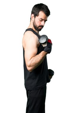 Adam izole arka plan