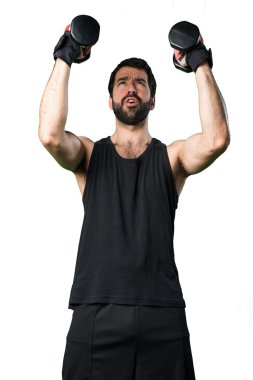 Adam izole arka plan