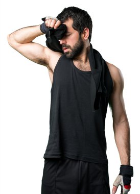 Adam izole arka plan