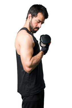 Adam izole arka plan