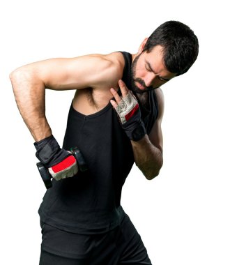 Adam izole arka plan