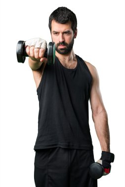 Adam izole arka plan