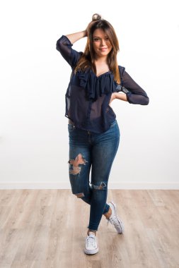 Genç kadın Studio model