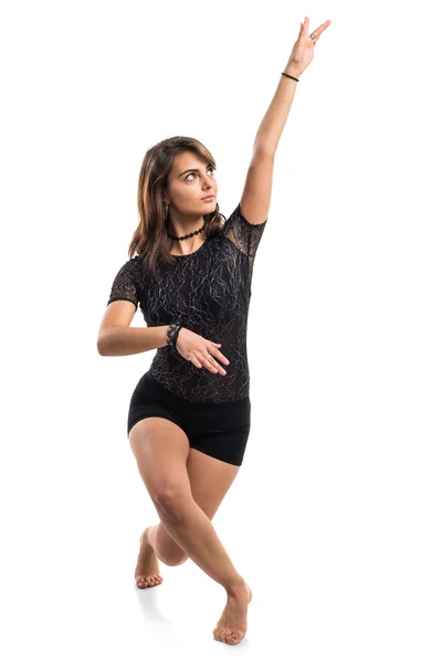Młoda dziewczyna robi tańca klasycznego — Zdjęcie stockowe