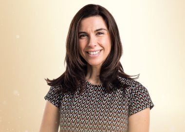 İzole arka plan güzel kadın