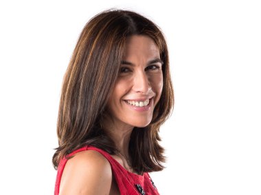 İzole arka plan güzel kadın