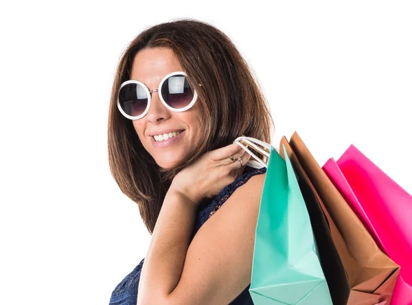 Mujer bonita sobre fondo aislado —  Fotos de Stock