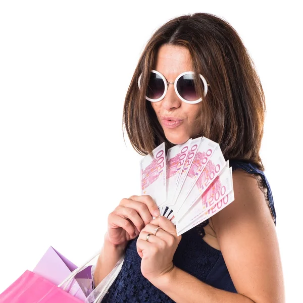 Mujer bonita sobre fondo aislado —  Fotos de Stock