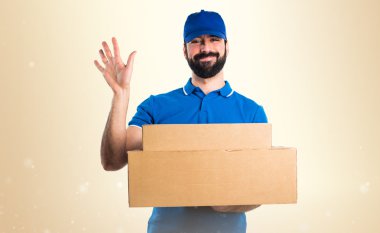 Adam izole arka plan