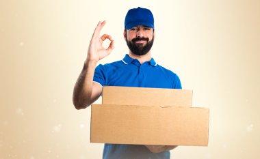 Adam izole arka plan