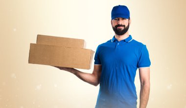 Adam izole arka plan