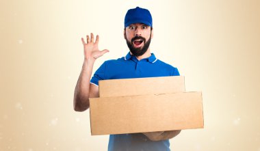 Adam izole arka plan