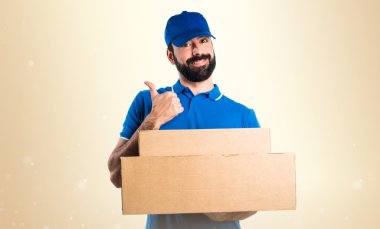 Adam izole arka plan