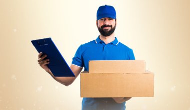 Adam izole arka plan