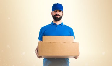 Adam izole arka plan