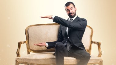 Adam izole arka plan