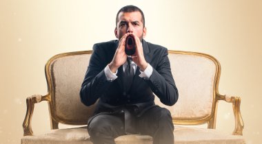 Adam izole arka plan