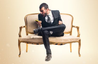 işadamı için telefon konuşma