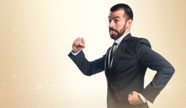 Adam izole arka plan