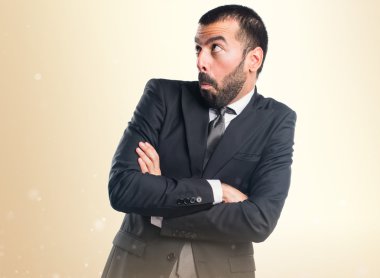 Önemsiz bir jest yapma işadamı