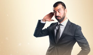 Adam izole arka plan