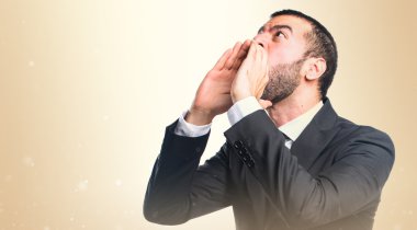 Adam izole arka plan