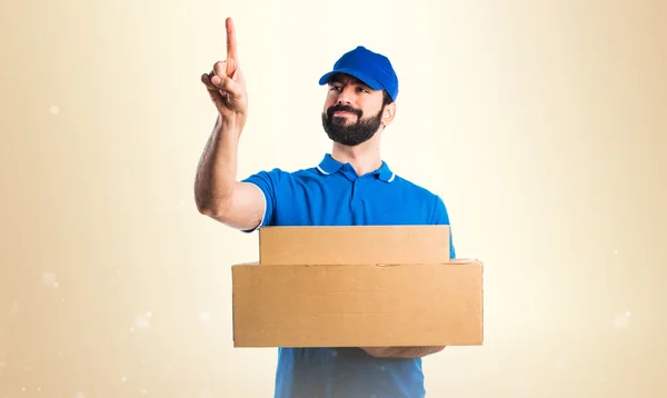 Man over isolated background — Stock Photo, Image