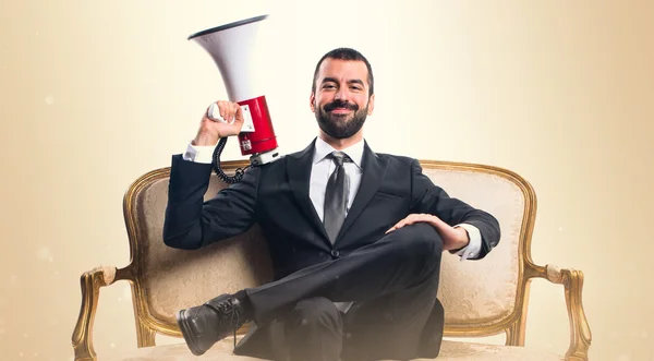 Hombre sobre fondo aislado — Foto de Stock