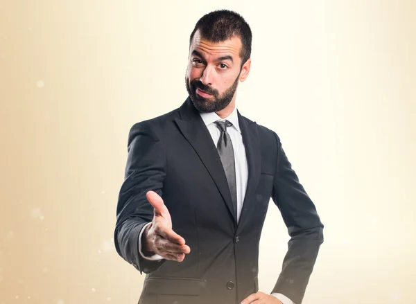 Businessman making a deal — Stock Photo, Image