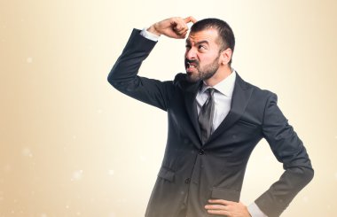 Adam izole arka plan