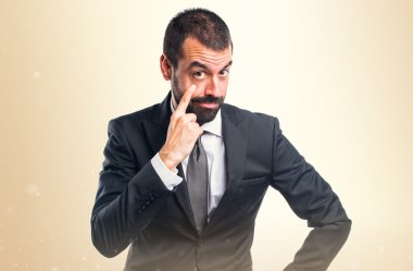 Adam izole arka plan