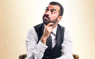 Adam izole arka plan