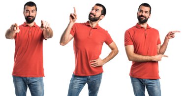 Adam izole arka plan