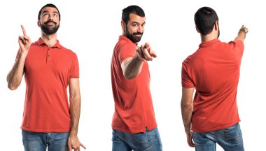 Adam izole arka plan