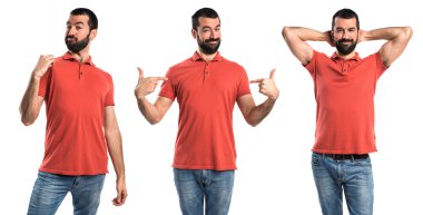 Adam izole arka plan