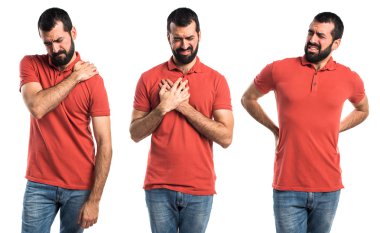 Adam izole arka plan