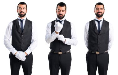 Adam izole arka plan