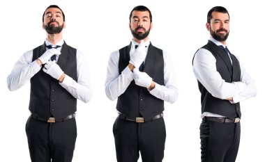 Adam izole arka plan