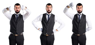 Adam izole arka plan