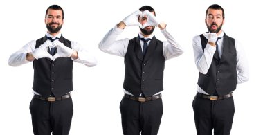 Adam izole arka plan