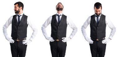 Adam izole arka plan