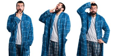 Sabahlık esneme adam