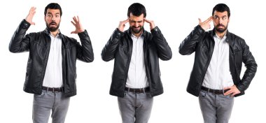 Adam izole arka plan