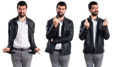 Adam izole arka plan