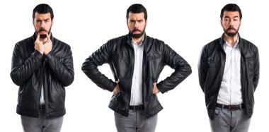 Adam izole arka plan