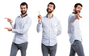 Adam izole arka plan