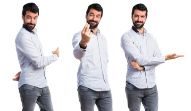 Adam izole arka plan