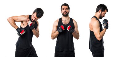 Adam izole arka plan