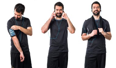 Adam izole arka plan